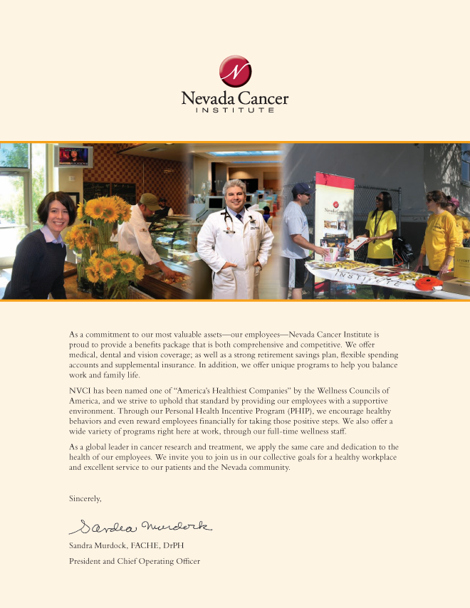 brochure showing employees at trade show booth and sunflowers