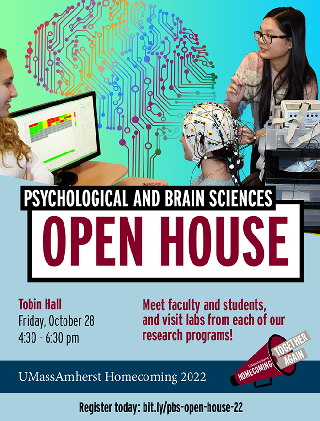 poster, college students set up EEG cap on human subject to watch brain waves
