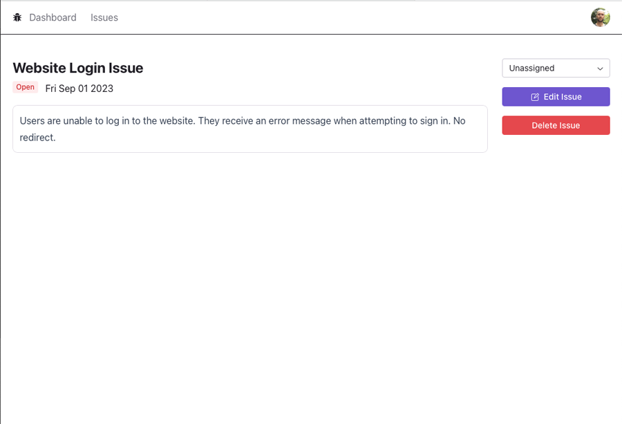 assigning an issue
